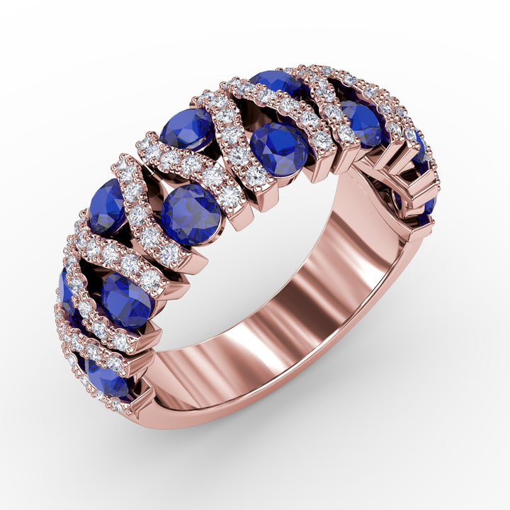 Make A Statement Sapphire And Diamond Ring