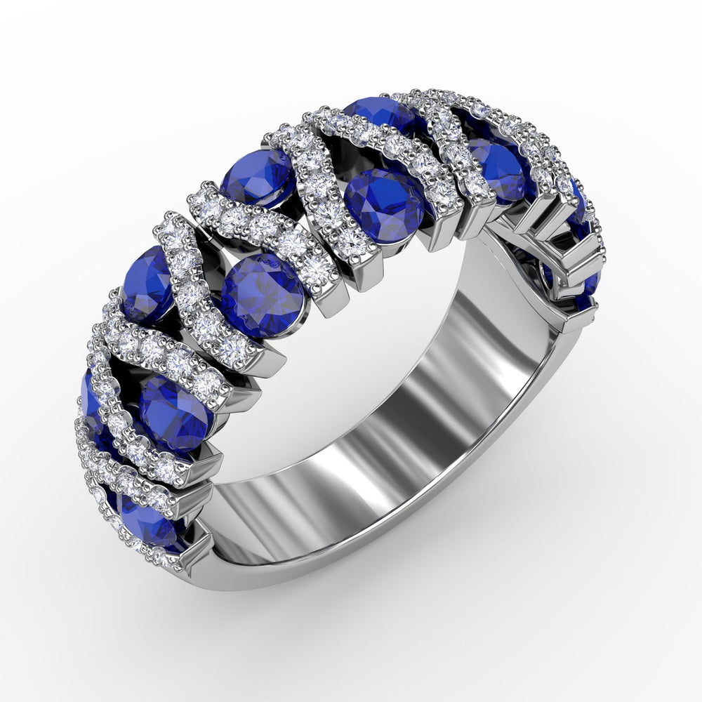 Make A Statement Sapphire And Diamond Ring