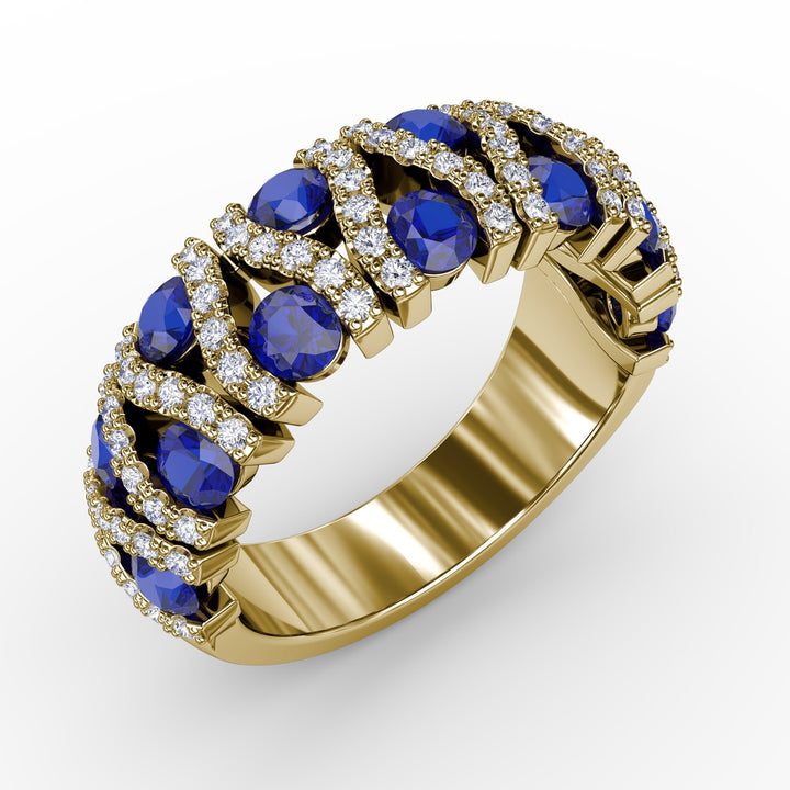 Make A Statement Sapphire And Diamond Ring