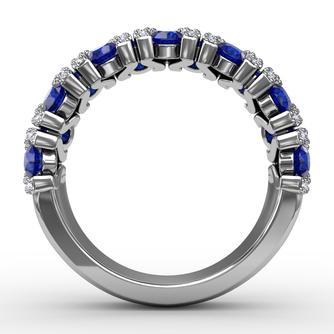 Make A Statement Sapphire And Diamond Ring