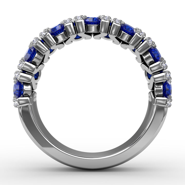 Make A Statement Sapphire And Diamond Ring