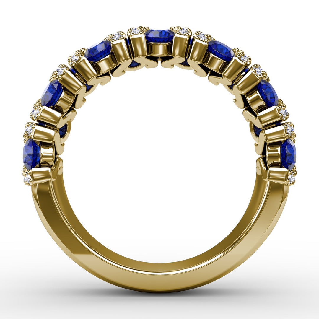Make A Statement Sapphire And Diamond Ring
