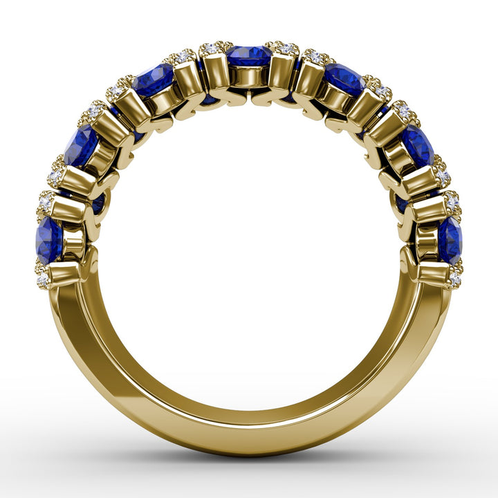 Make A Statement Sapphire And Diamond Ring