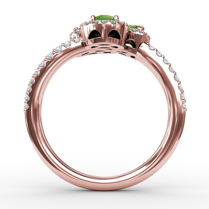 Feel The Elegance Emerald and Diamond Ring