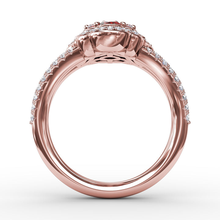 Make A Statement Ruby and Diamond Ring