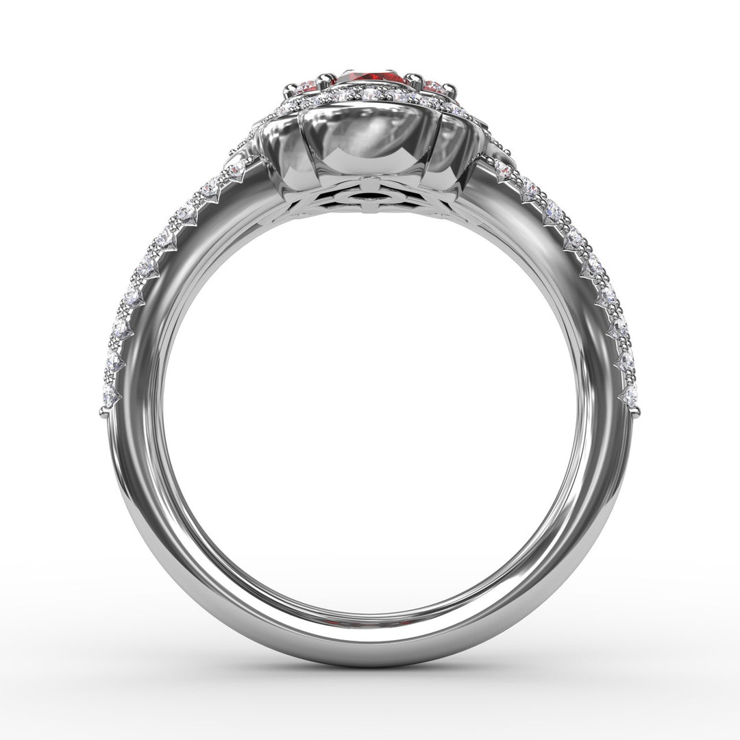 Make A Statement Ruby and Diamond Ring