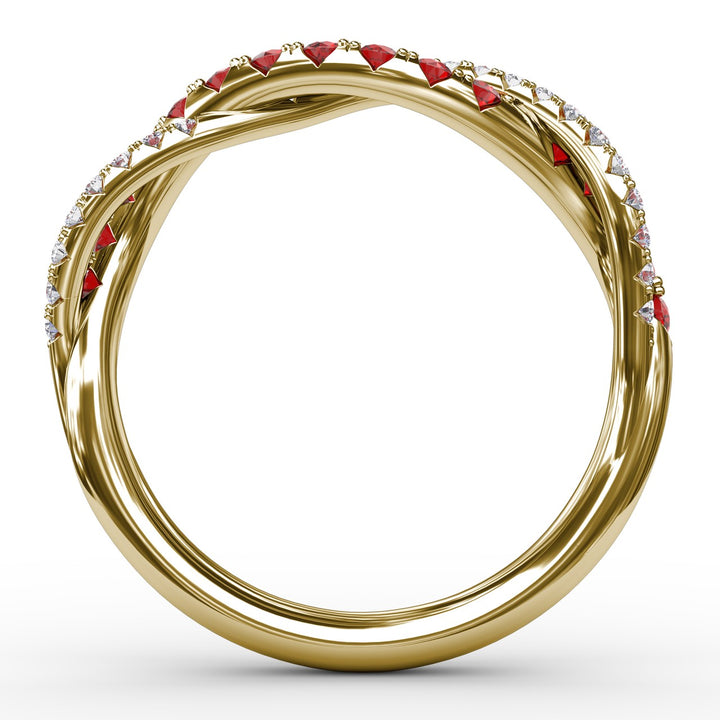 Infinite Love Ruby and Diamond Ring