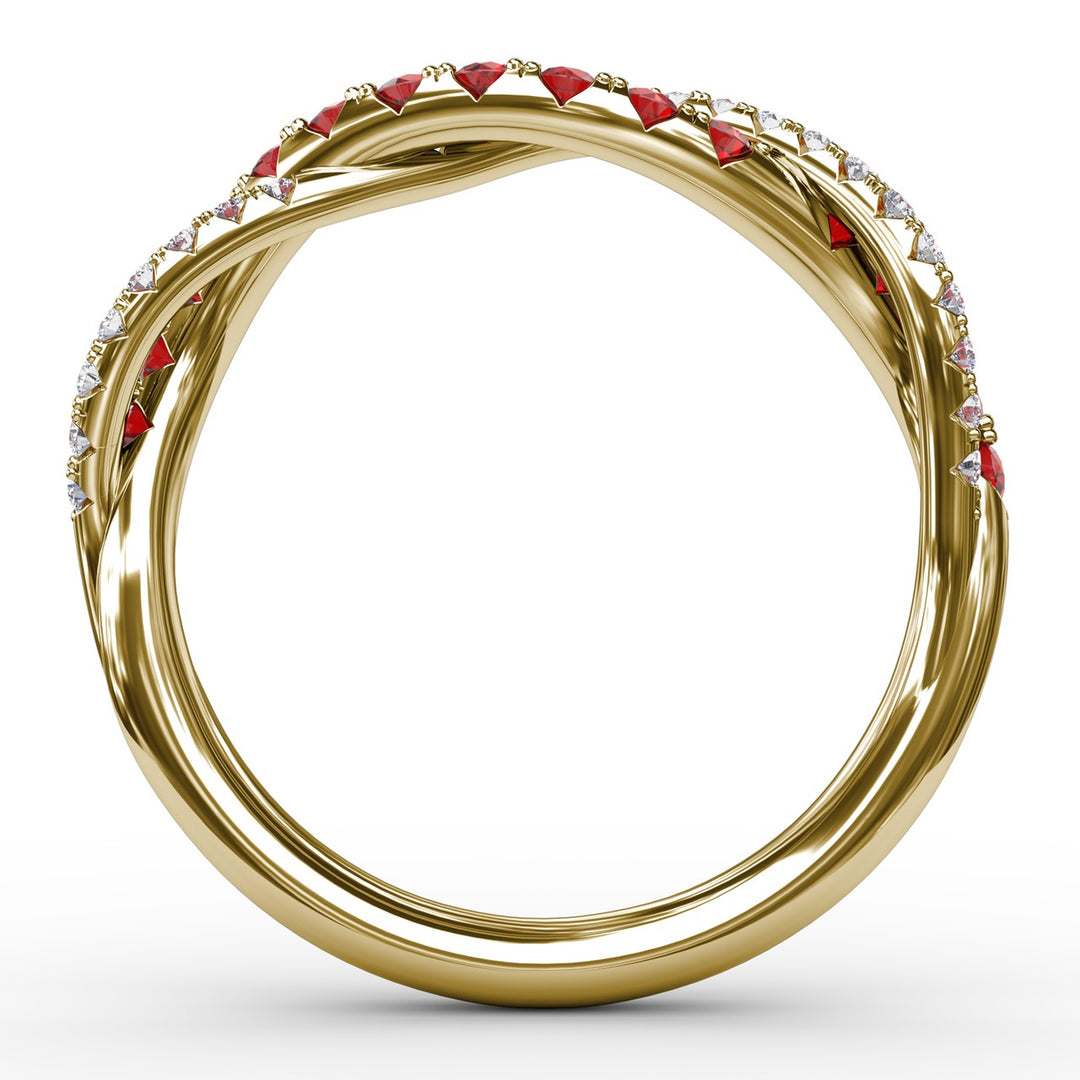 Infinite Love Ruby and Diamond Ring