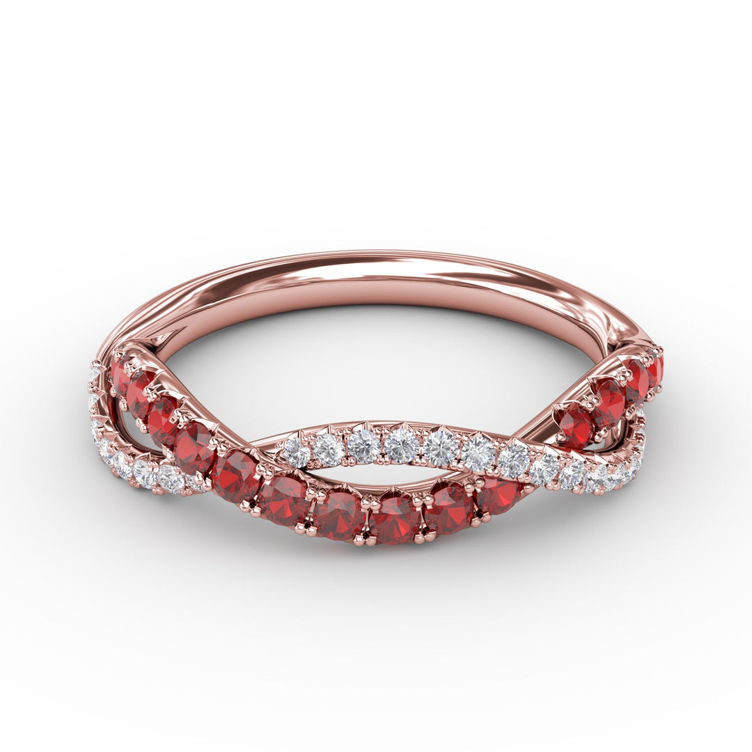 Infinite Love Ruby and Diamond Ring