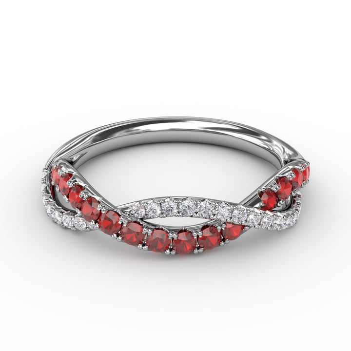 Infinite Love Ruby and Diamond Ring