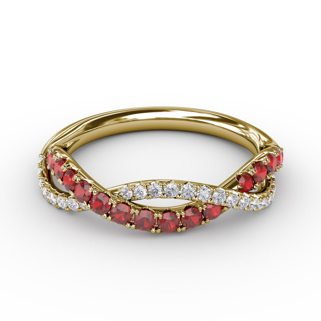 Infinite Love Ruby and Diamond Ring
