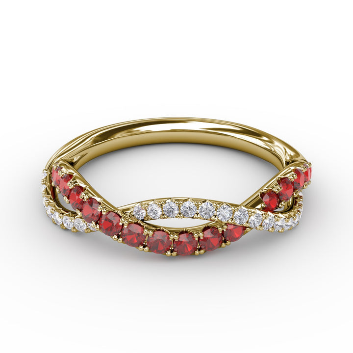 Infinite Love Ruby and Diamond Ring