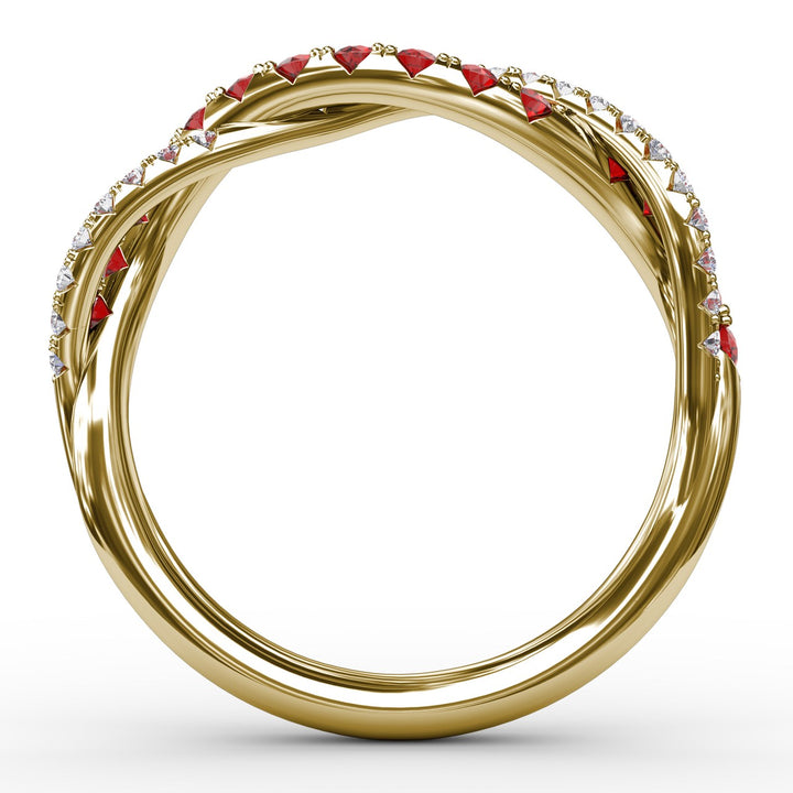 Infinite Love Ruby and Diamond Ring