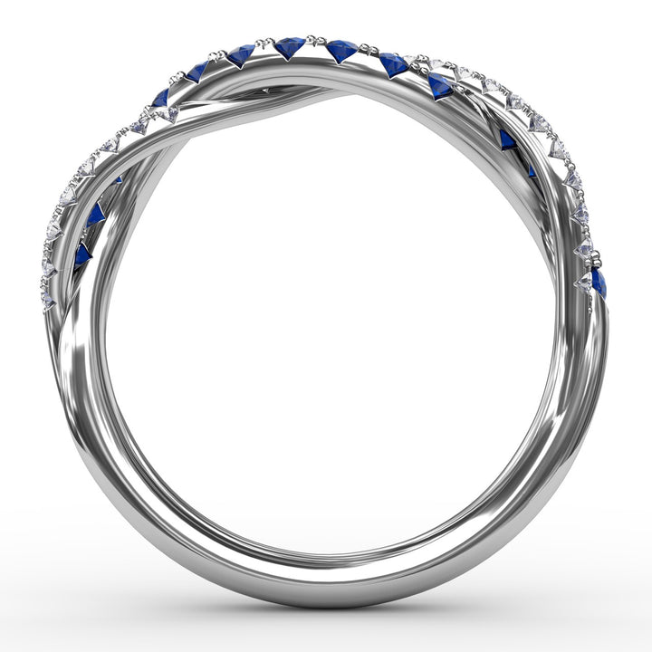 Infinite Love Sapphire and Diamond Ring