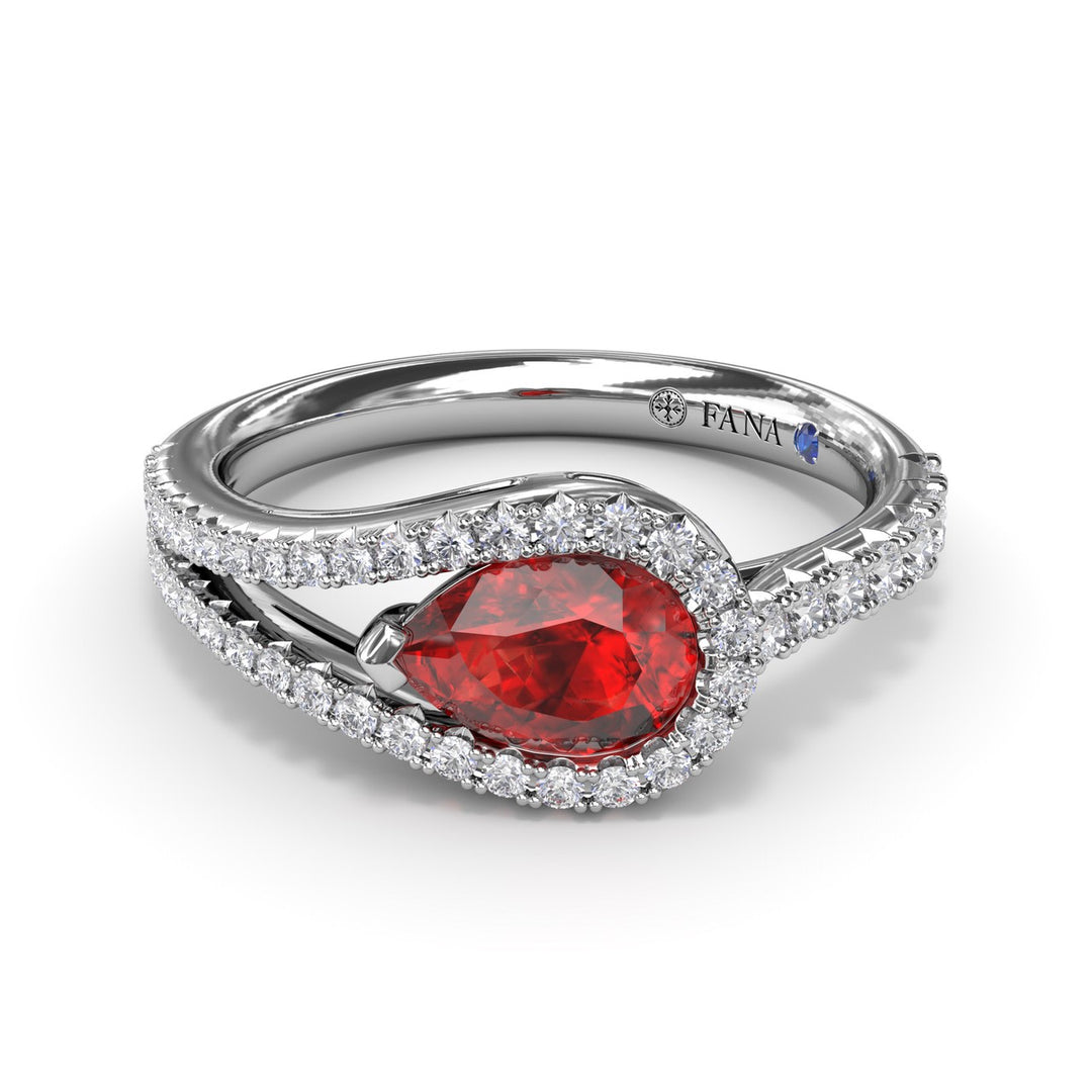 Ruby and Diamond Wrap Ring