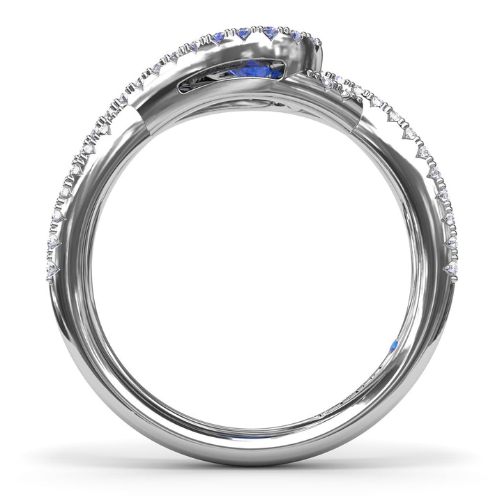 East-to-West Oval Sapphire Ring
