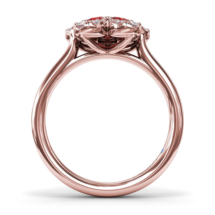 Ruby Magnolia Ring