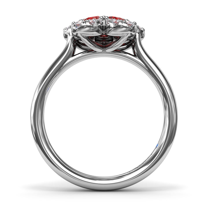 Ruby Magnolia Ring