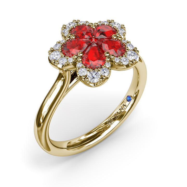 Ruby Magnolia Ring