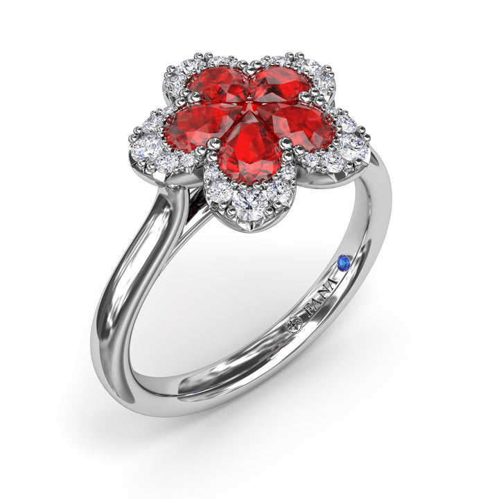 Ruby Magnolia Ring
