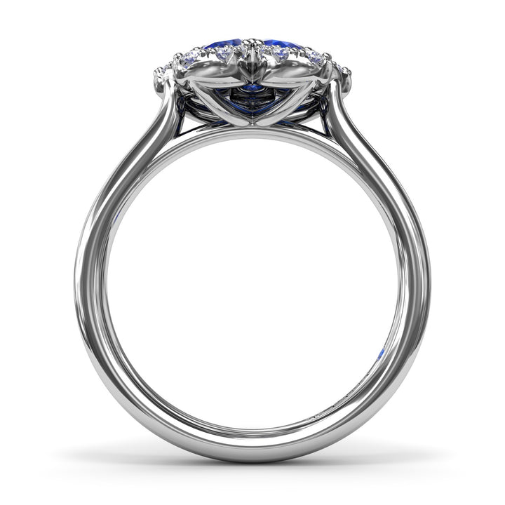 Sapphire Magnolia Ring