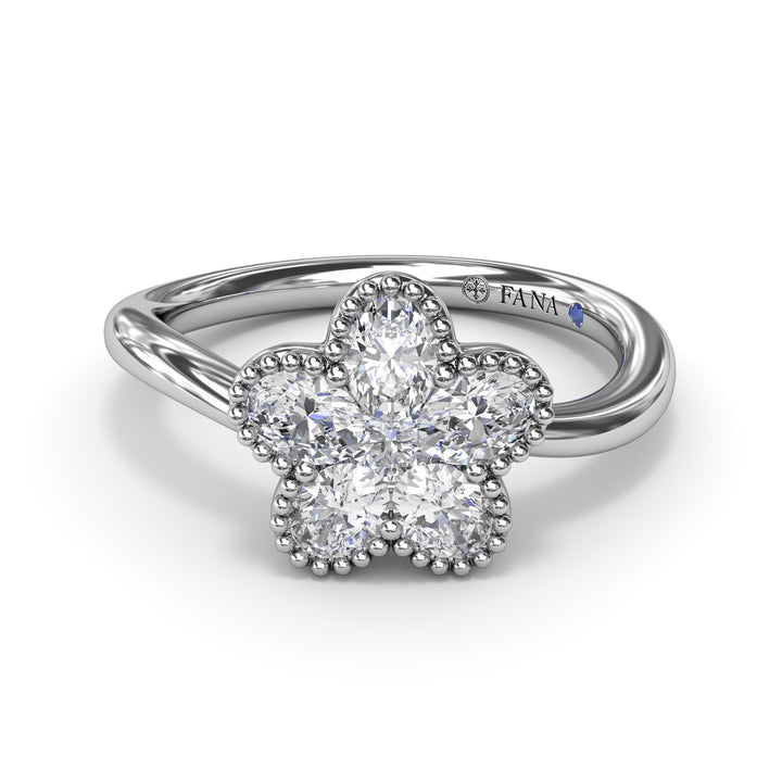 Magnolia Wave Diamond Ring