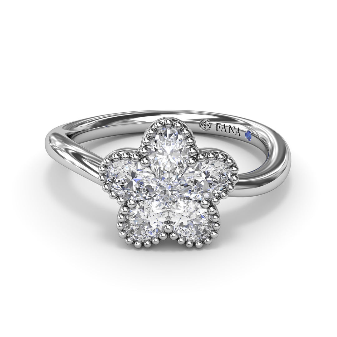Magnolia Wave Diamond Ring