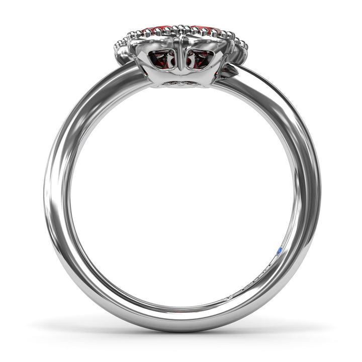 Magnolia Wave Ruby Ring