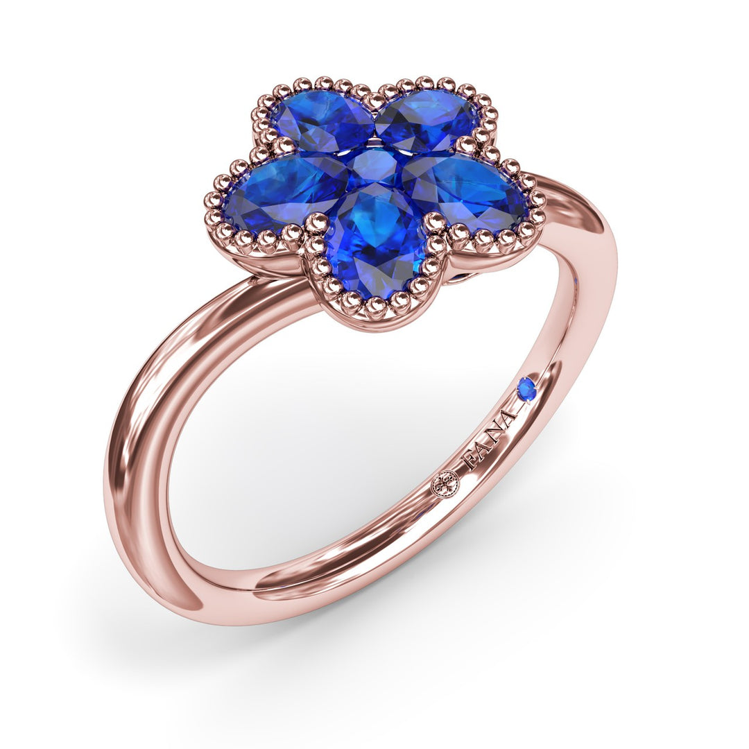 Magnolia Wave Sapphire Ring