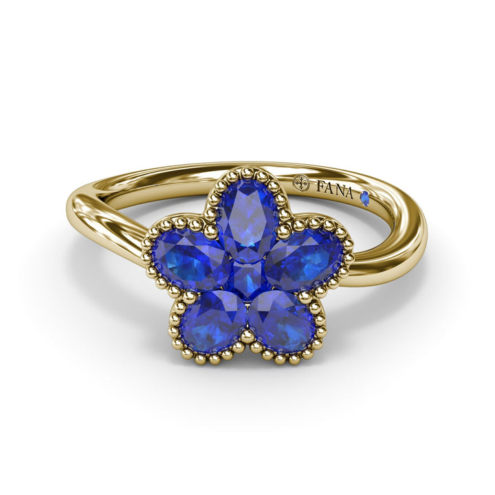 Magnolia Wave Sapphire Ring