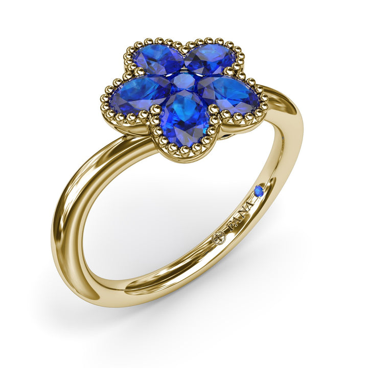 Magnolia Wave Sapphire Ring