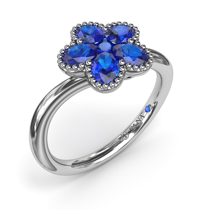 Magnolia Wave Sapphire Ring