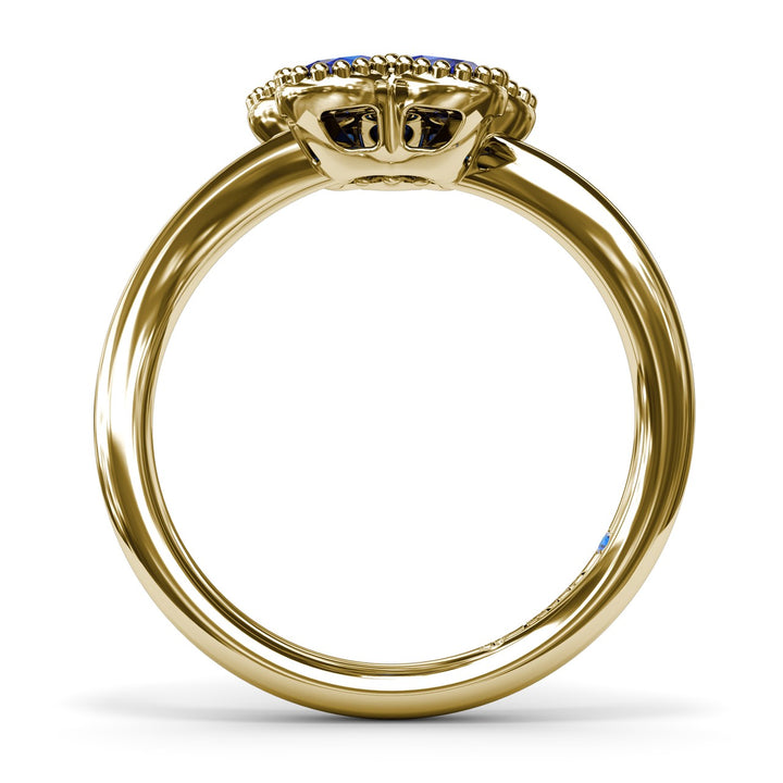 Magnolia Wave Sapphire Ring