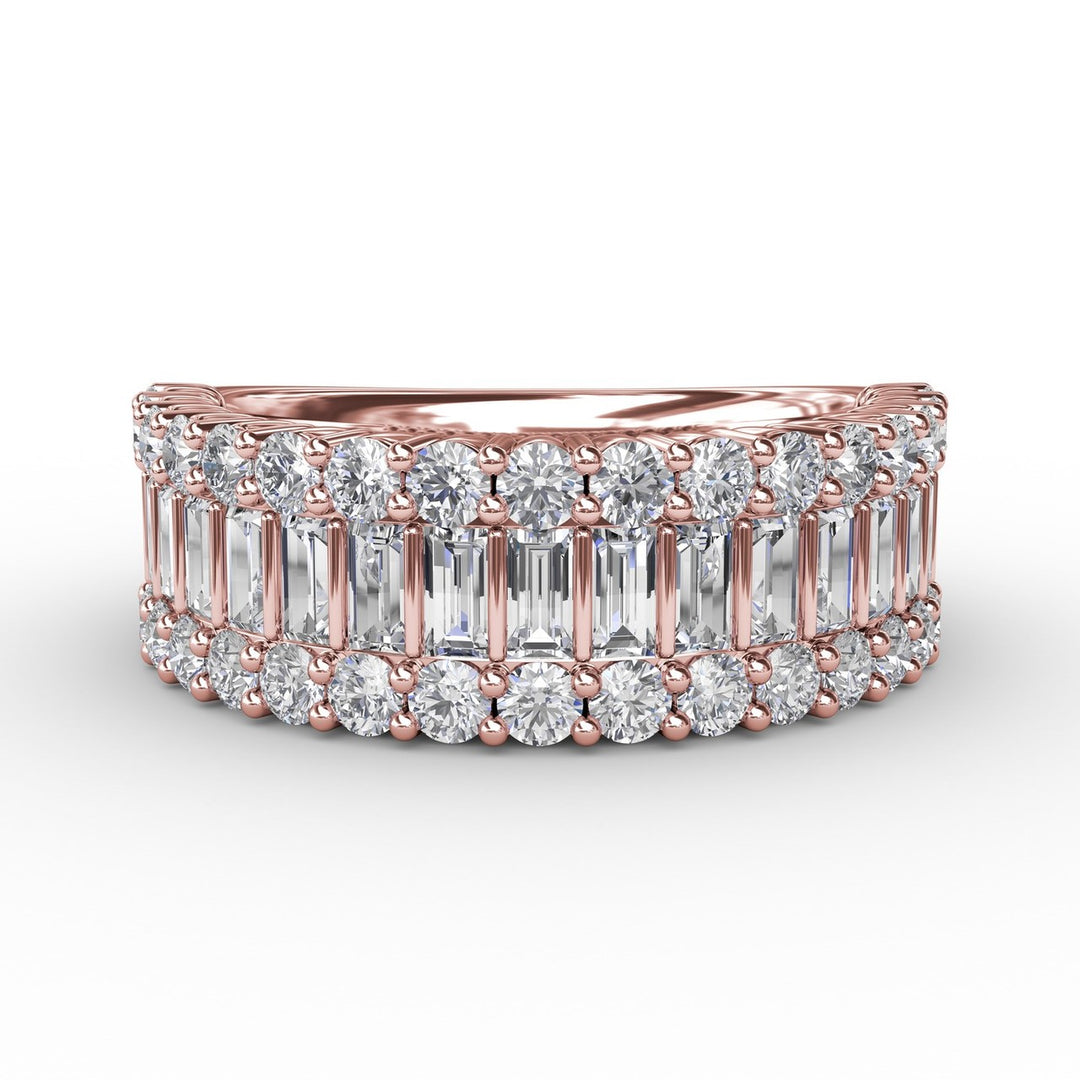 Layered Baguette Diamond Band