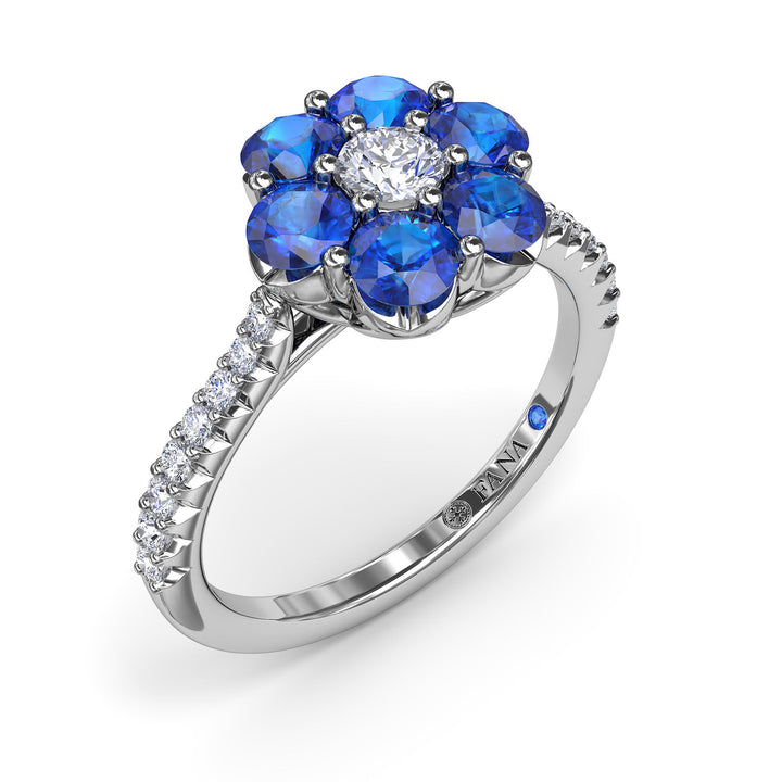 Magnolia Sapphire And Diamond Ring