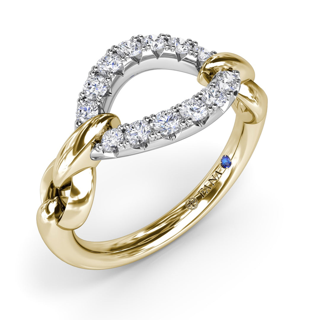 Open Marquise-Shaped Lynq Ring