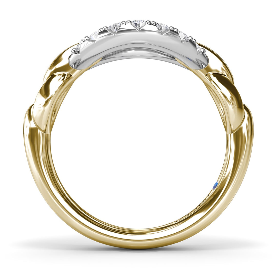Open Marquise-Shaped Lynq Ring