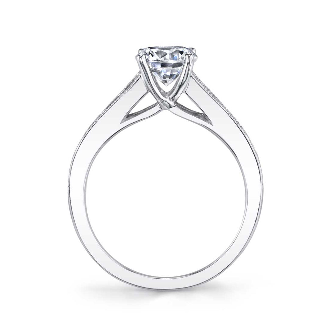 Victoria - Modern Baquette Engagement Ring