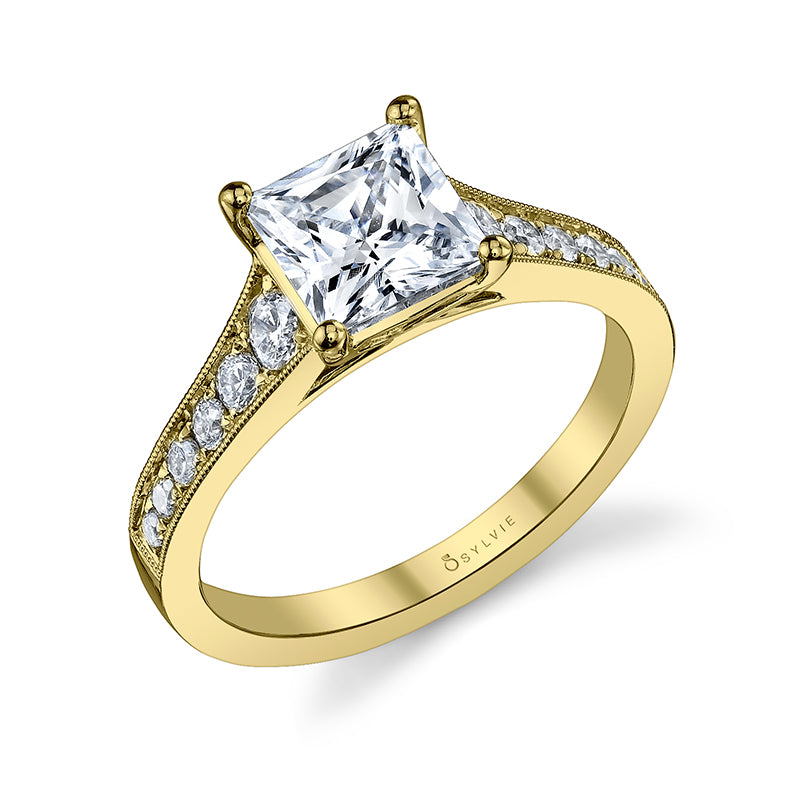 Felicia - Solitaire Princess Cut Engagement Ring