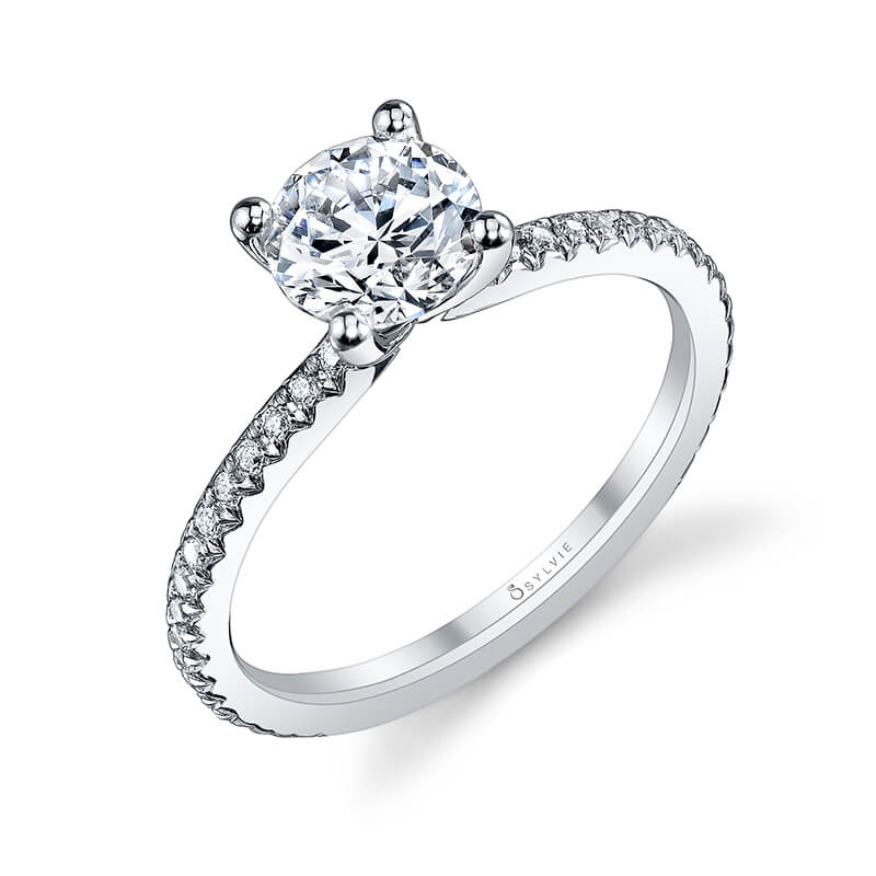 Round Cut Classic Engagement Ring - Adorlee
