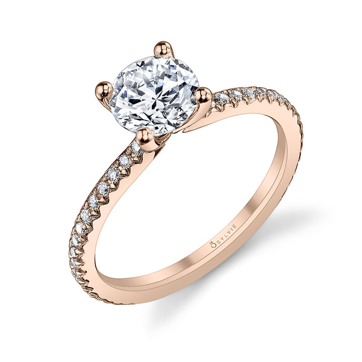 Round Cut Classic Engagement Ring - Adorlee