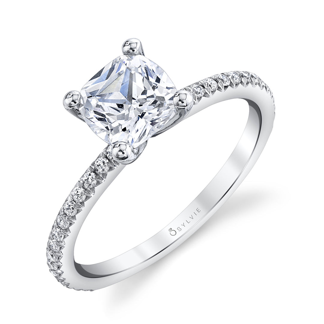 Cushion Cut Classic Engagement Ring - Adorlee