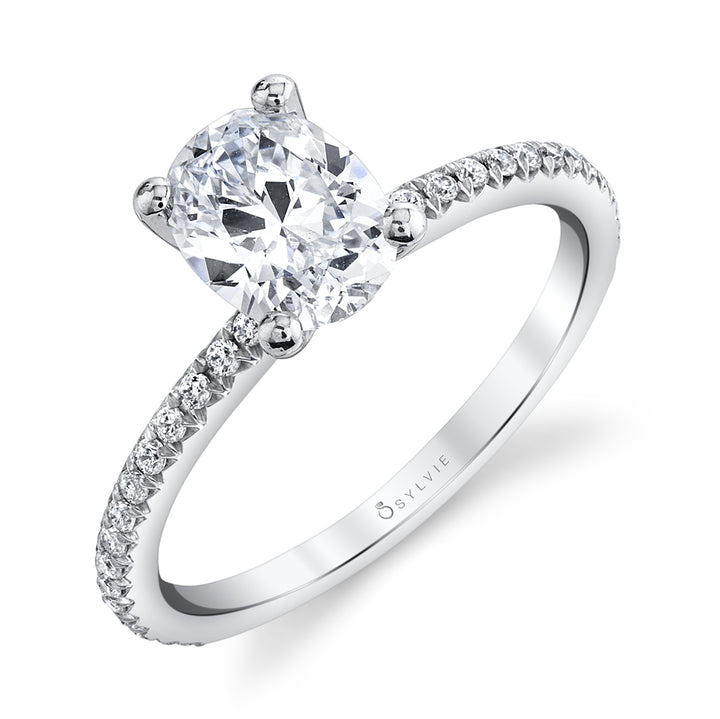 Oval Cut Classic Engagement Ring - Adorlee