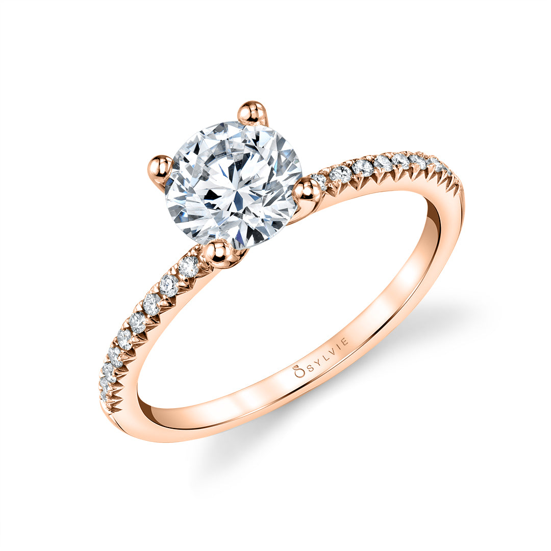 Round Cut 1/2 Classic Engagement Ring - Adorlee
