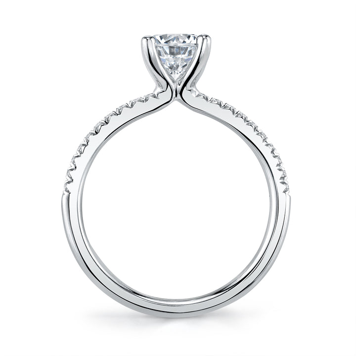 Round Cut 1/2 Classic Engagement Ring - Adorlee