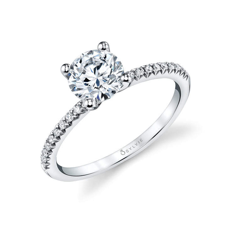 Round Cut 1/2 Classic Engagement Ring - Adorlee