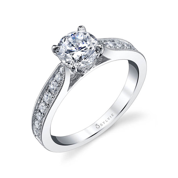 Mona - Modern Solitaire Engagement Ring
