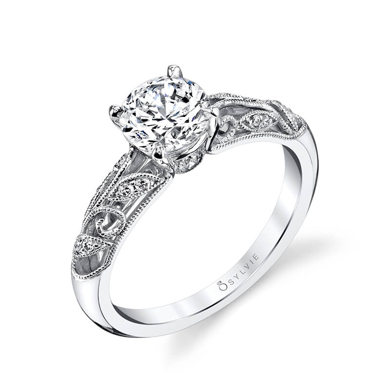 Round Cut Modern Vintage Engagement Ring - Roial