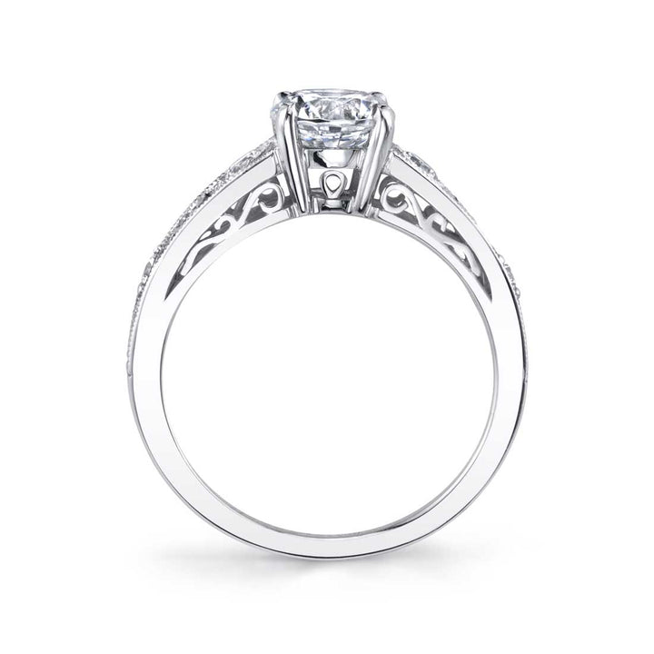 Ellie - Unique Solitaire Engagement Ring