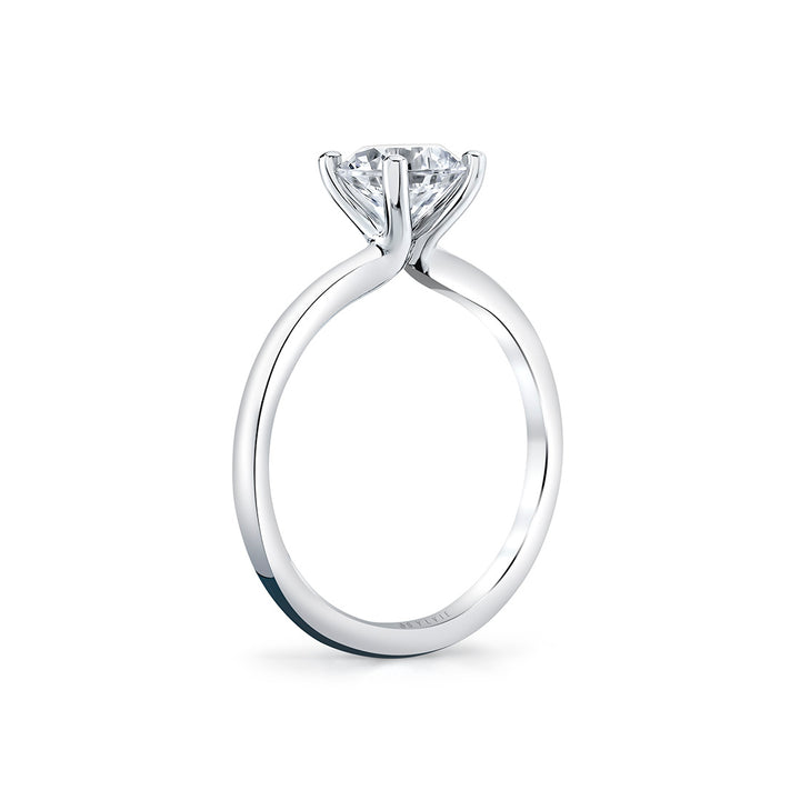 Round Cut Solitaire Engagement Ring - Amelia